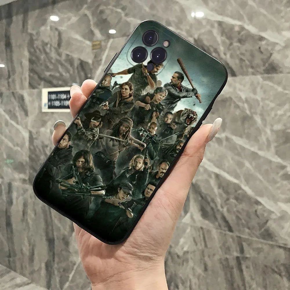 The Walking Dead Phone Case For iPhone 15 14 11 12 13 Mini Pro XS Max Cover 6 7 8 Plus X XR SE 2020 Funda Shell