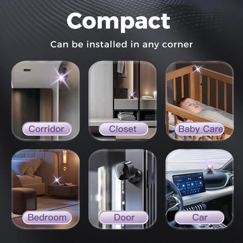 Xiaomi 4K HD Mini Camera Wifi Camera Wireless Security Protection Remote Monitor Camcorders Video Surveillance Home Smart Camera