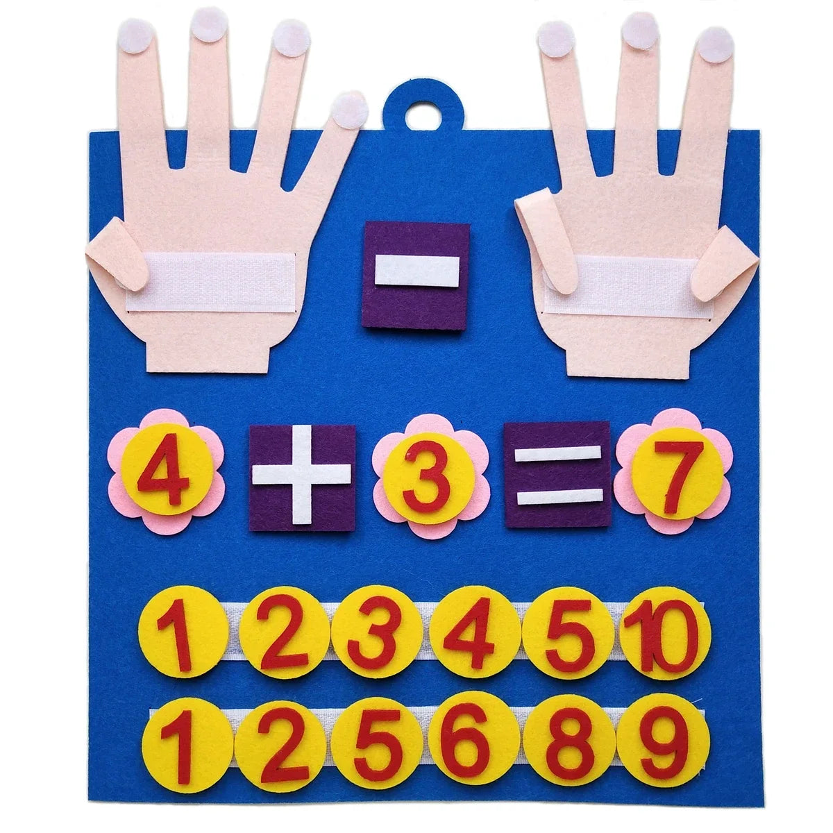 Children's Finger Number Math Toys, Montessori Concept Education Felt DIY Creative Early Childhood Education AIDS