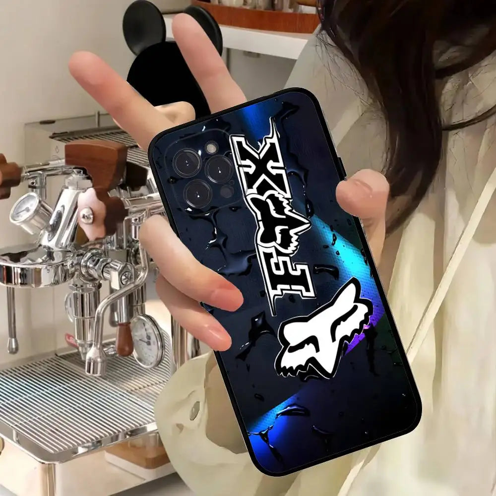 Motorcycle F-Foxes Soft Back Phone Cover Case For IPhone 17 16 Pro Max 15 12 11 16e 13 Mini 14 15 Plus