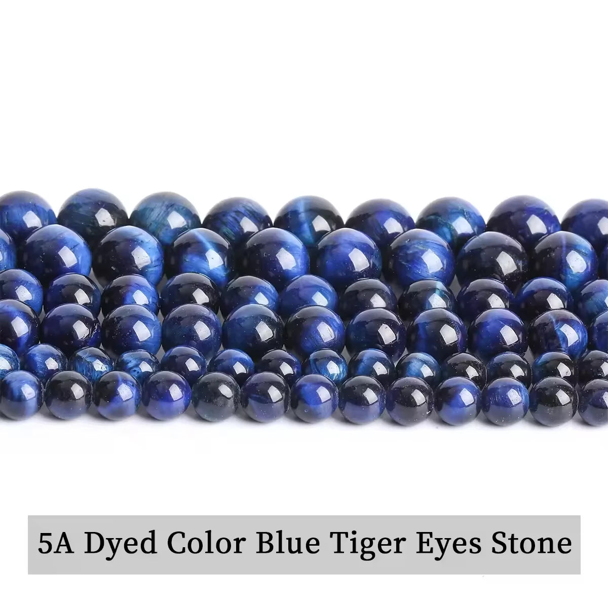 Natural Stone Yellow Red Blue Tiger's Eye Bead Round Loose Spacer Bead 4-12mm For Jewelry Making Diy Necklace Bracelet Accessoy