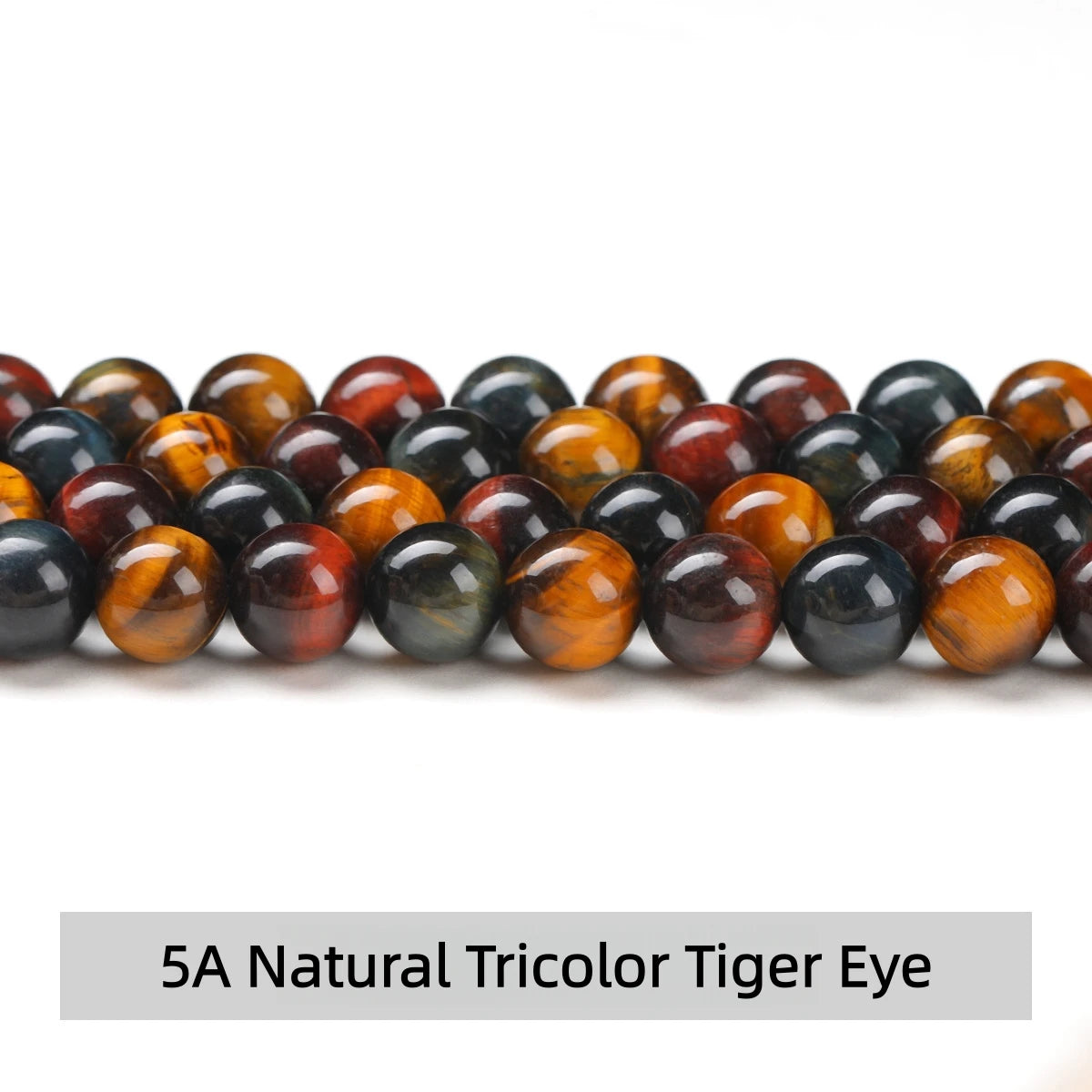 Natural Stone Yellow Red Blue Tiger's Eye Bead Round Loose Spacer Bead 4-12mm For Jewelry Making Diy Necklace Bracelet Accessoy