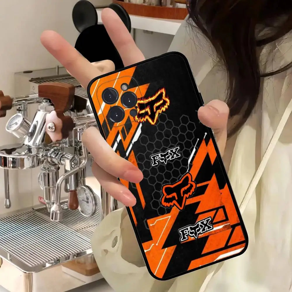 Motorcycle F-Foxes Soft Back Phone Cover Case For IPhone 17 16 Pro Max 15 12 11 16e 13 Mini 14 15 Plus