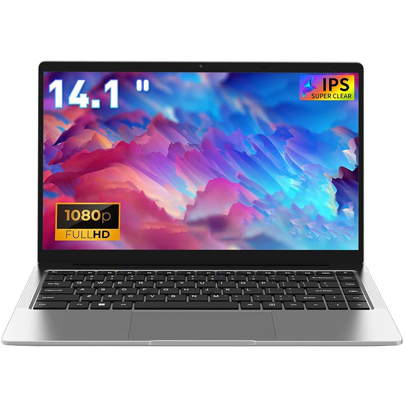 14.1inch Intel Atom A3950 Laptop Computer Windows 11 Pro 2025 Notebook PC 12GB RAM 512GB 1TB SSD 1920*1080 Office Computer PC