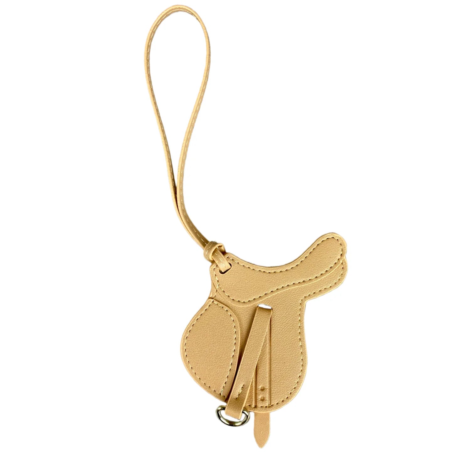 Equestrian Elegance Crafted Saddle Bag Charm - Statement Piece Made with Premium Thick PU Leather, Palmsize