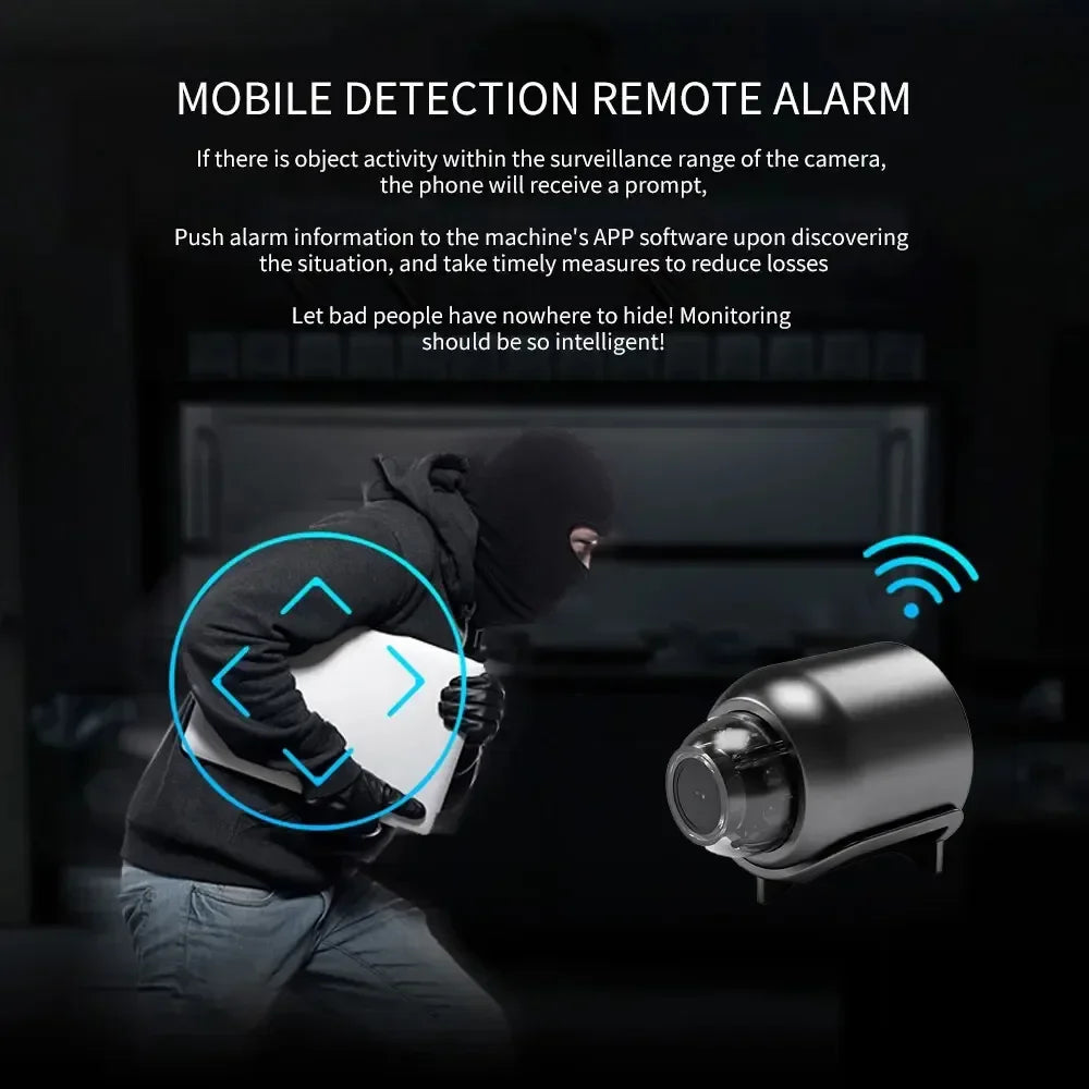 X5 Mini Camera HD1080P Compact Wireless WIFI Camera with Recording Function Suitable for Outdoor Camping at Home