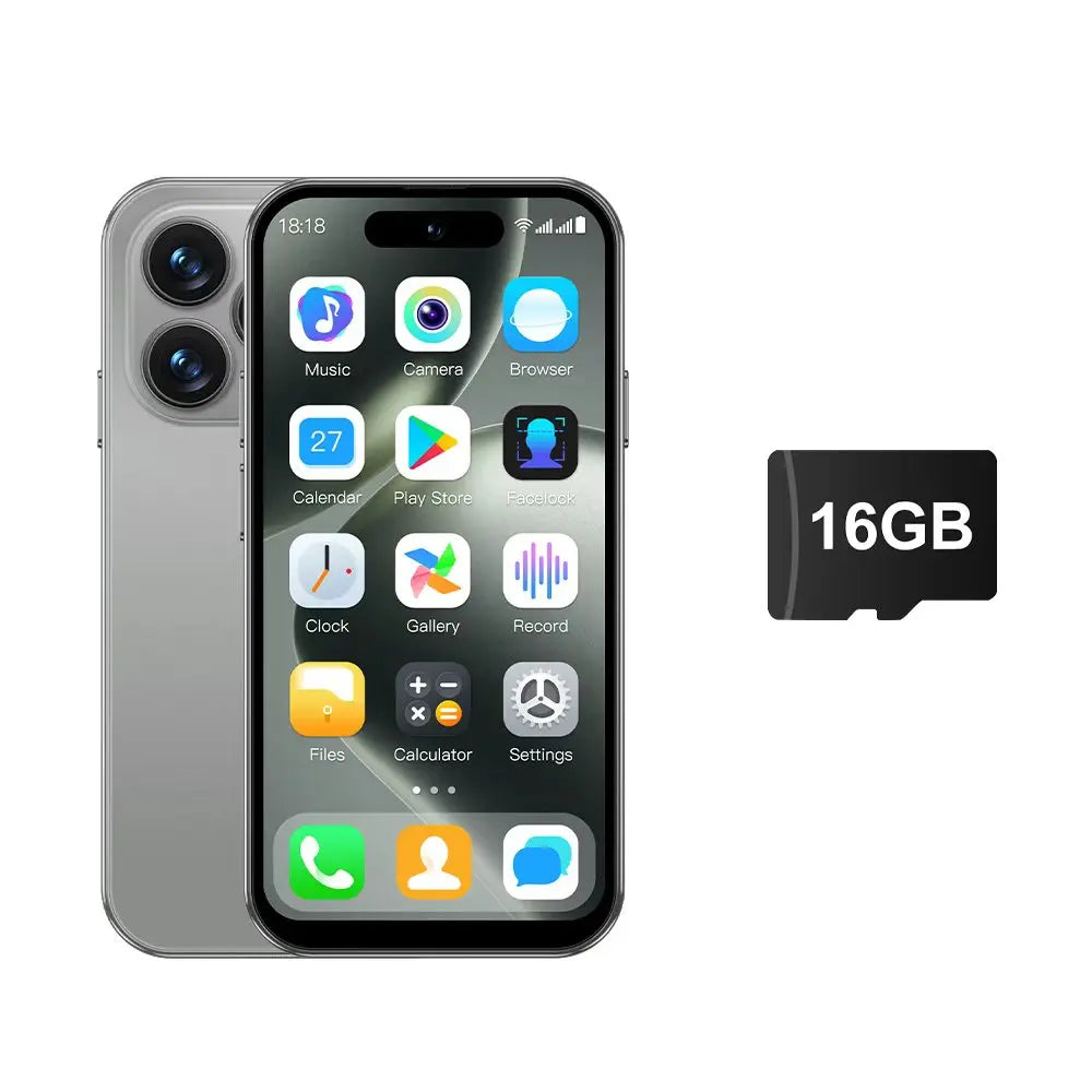 SERVO Mini Android Smartphone Dual SIM RAM 2GB ROM 16GB 3G WCDMA Play Store WiFi Hotspot Face Unlock 4.0" Small Size Smart Phone