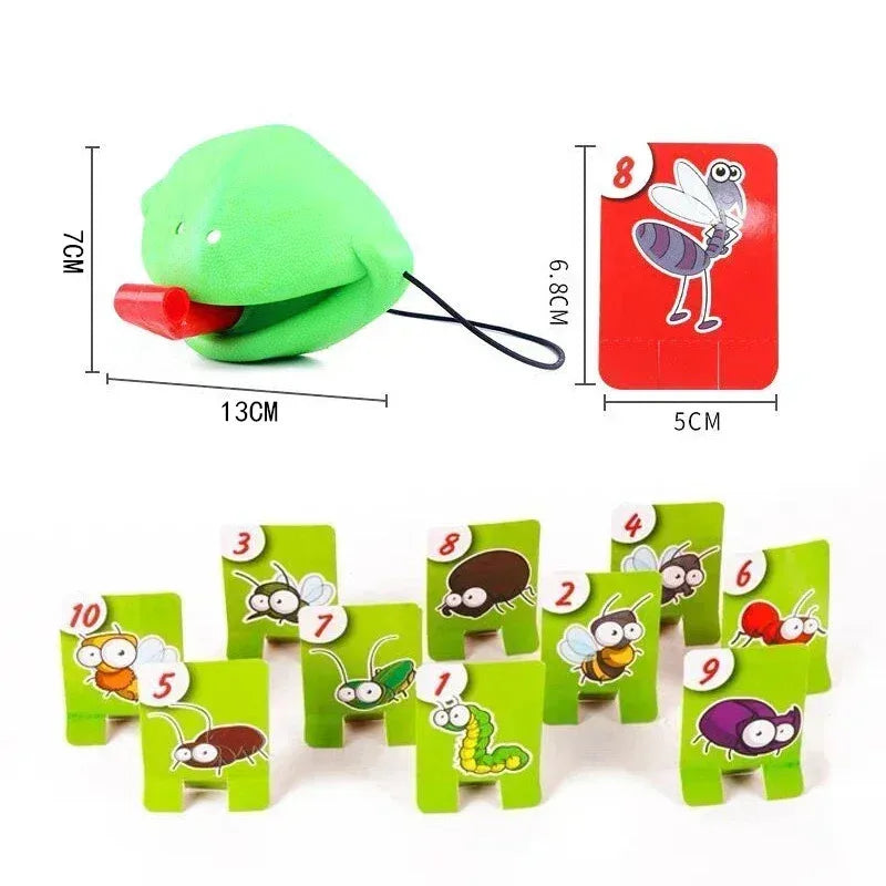 Board Games for Children Family Party Toys Frog Mask Wagging Tongue Lick Cards Antistress Funny Desktop Puzzle Game Toys