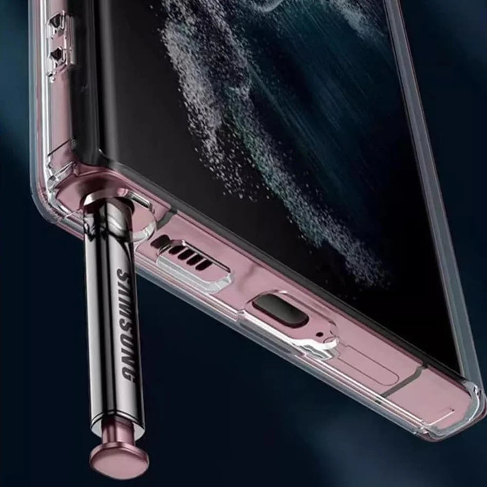 Transparent Clear Magnetic Case For Samsung Galaxy S24 S21 S25 S22 Plus S23 Ultra Plus Wireless Charging Shockproof Back Cover