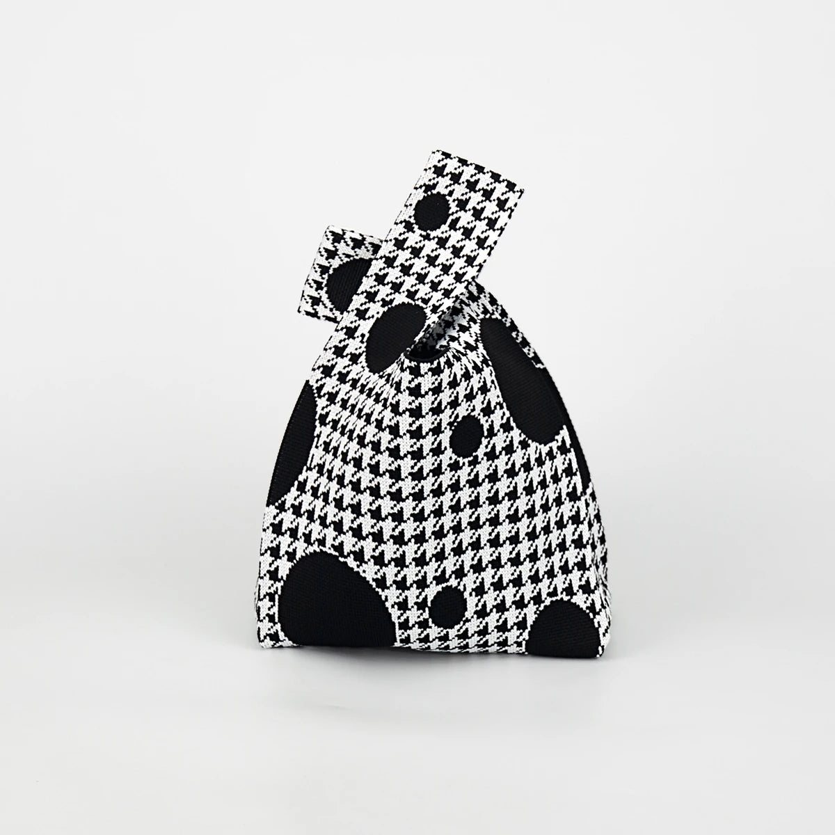 Diamond-Patterned Foldable Large-Capacity Knitted Bag, Durable and Versatile for All Seasons, Suitable for Women's Casual Fashion, Ideal for Travel, Walking, Shopping, and Carrying Umbrellas, Cell Phones, Cosmetics, and Books