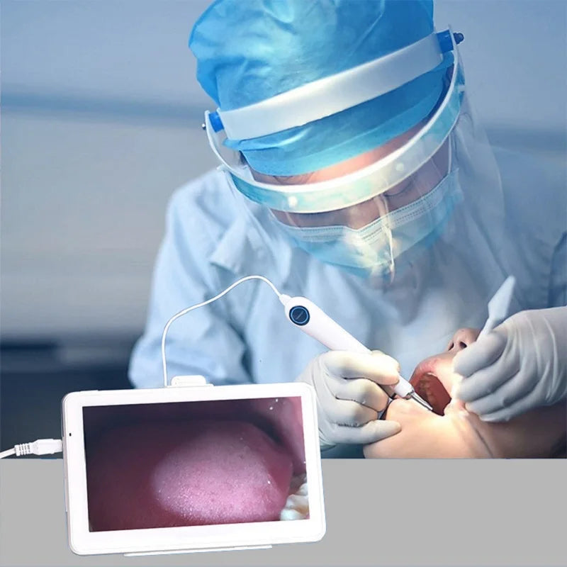 3.2mm Lens Digital Otoscope with 1080P HD 10.1 Inches Screen Ear Scope ENT Endoscope Ear Cleaner Tools 3500mAh Battery