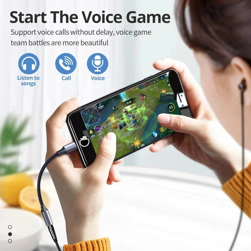USB Type C to 3.5mm Jack Headphone Adapter Aux Audio All Earphone HiFi Splitter Cable for iPhone 16 15 Samsung