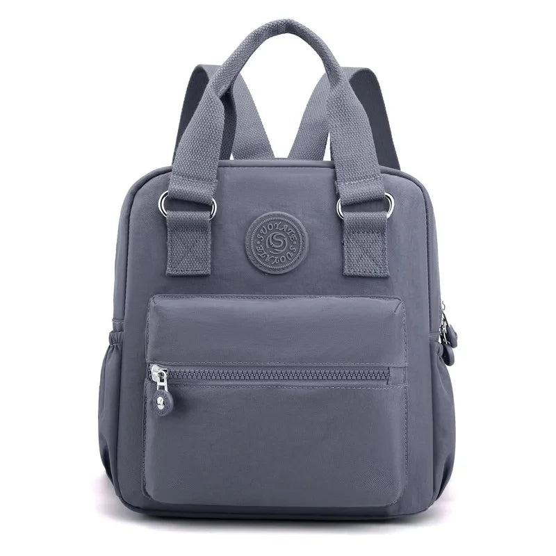 Fashionable Nylon Women's Backpack Summer Hot Sale Of The Season Cross-Border Trend Handbag Bookbag Mommy Outfit Dual-Shoulder B