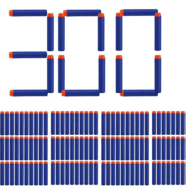 Blue Soft Hollow Hole Head Bullets 7.2cm For Nerf Refill Darts Toy Gun Bullets For Nerf Series Blasters Xmas Kid Children Gift