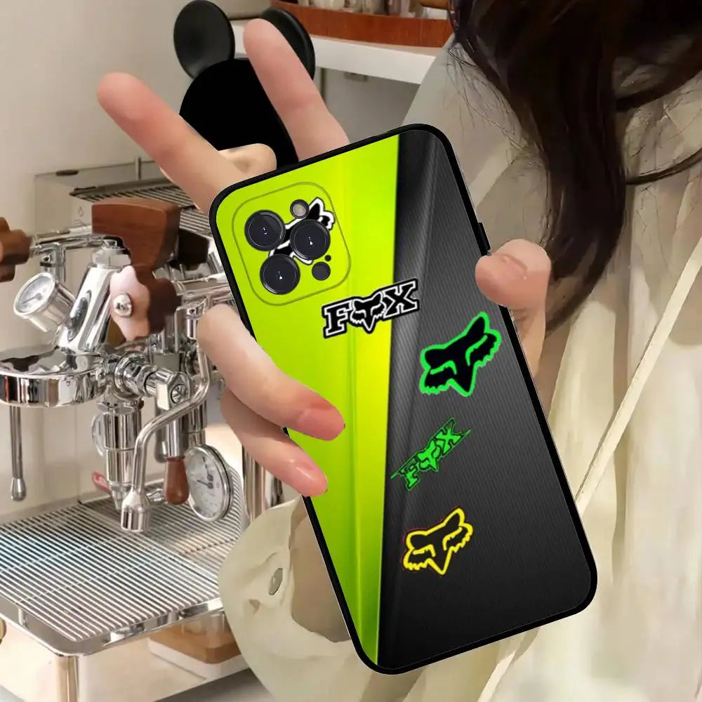Motorcycle F-Foxes Soft Back Phone Cover Case For IPhone 17 16 Pro Max 15 12 11 16e 13 Mini 14 15 Plus