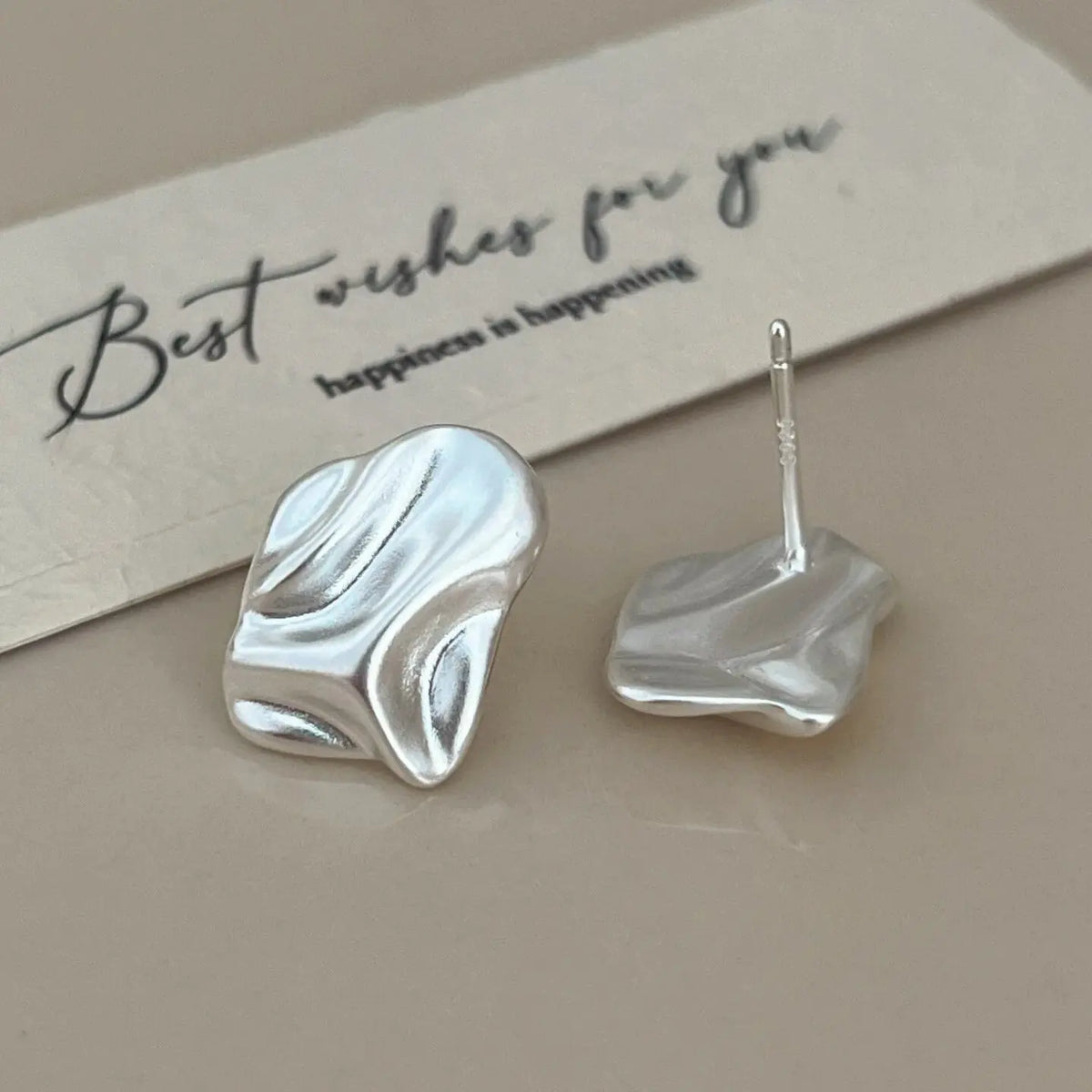 New 925 Sterling Silver Stud Earrings Golden Pretzel Clear CZ Geometric Punk For Women Girl Gift Jewelry Dropshipping Wholesale