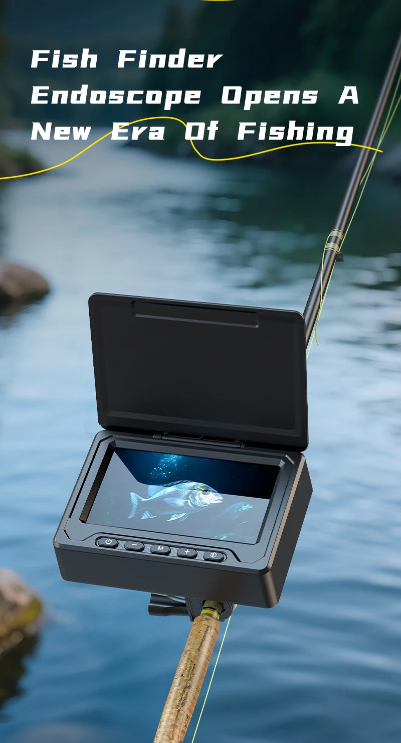 HD1080P Ice Fishing Camera 4.3 Inch LCD Ice Fishing Camera Underwater  1000TVL Portable Fish Depth Finder Water Gift for Men