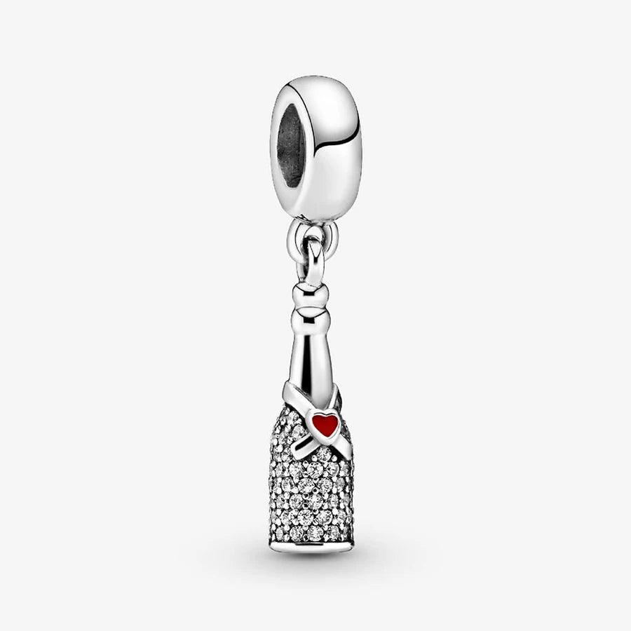 New 925 Silver Gold Bear Love Dog Bead Eternal Lucky Leaf Pumpkin Car Pendant Fashionable DIY Charm Exquisite Jewelry Gift
