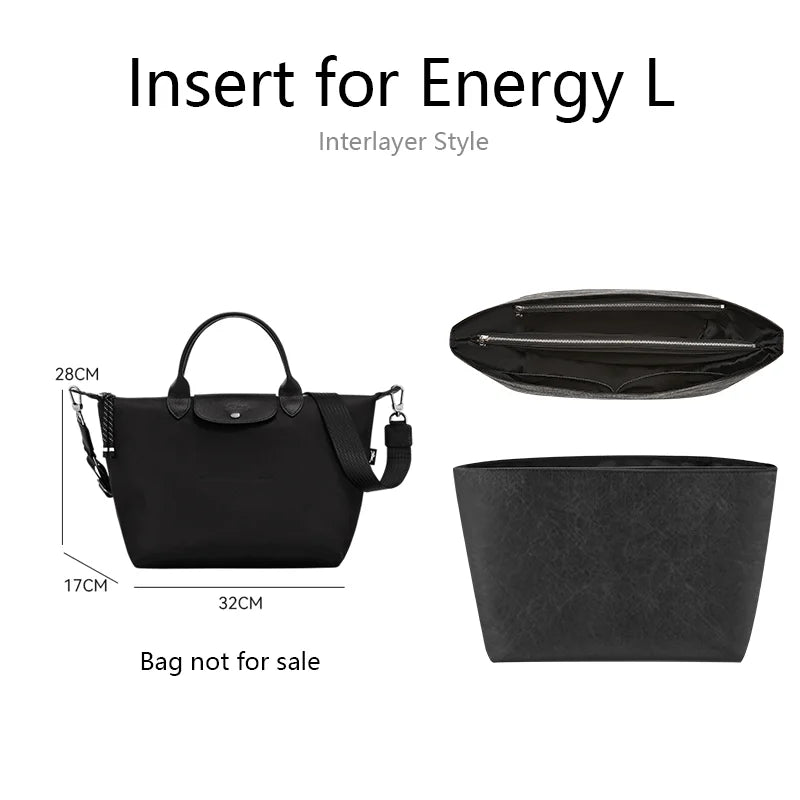 Bag Organizer Insert For Longchamp Energy Small Medium Mini Bag Dupont Paper Bag Support Bag Insert Inner Bag Bag Accessories