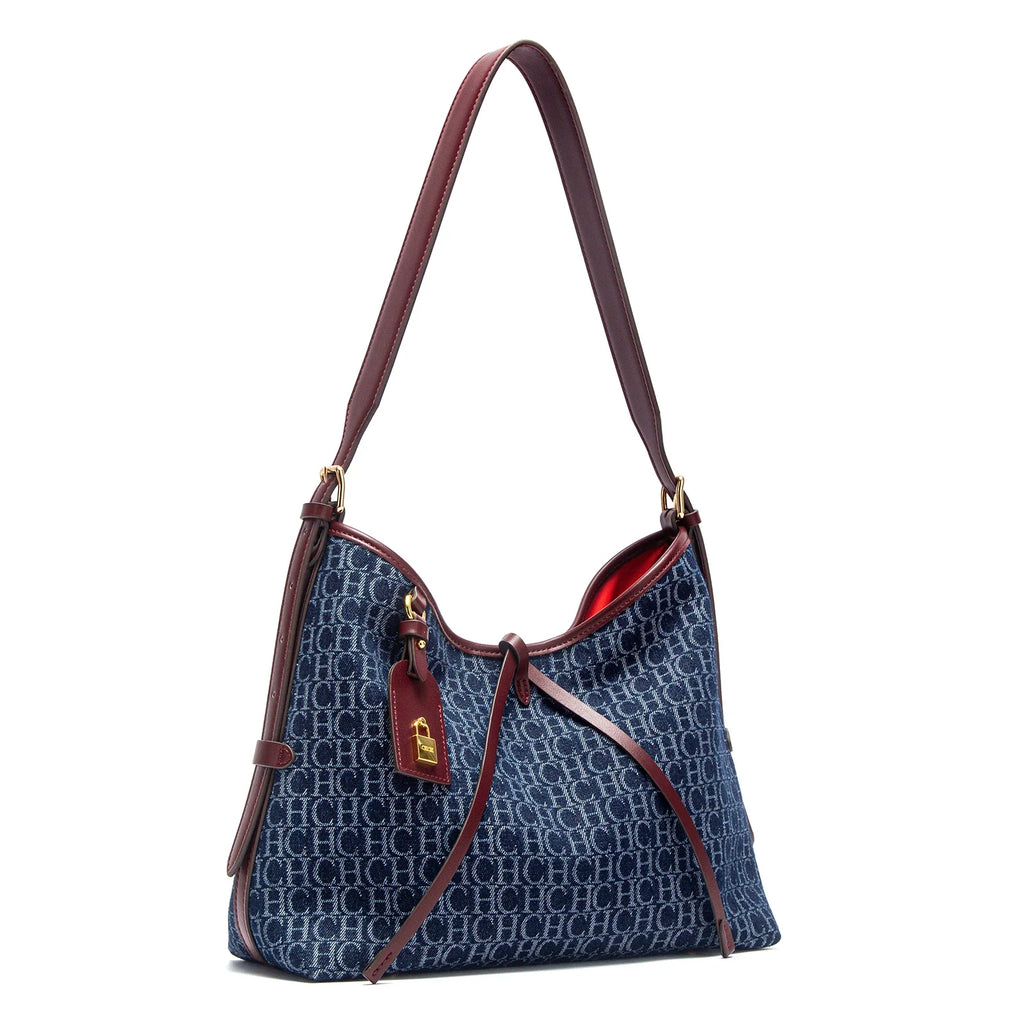 C-H Woman Tote Bag New Wine Red Mother and Child Bag Leisure Vacation Handbags