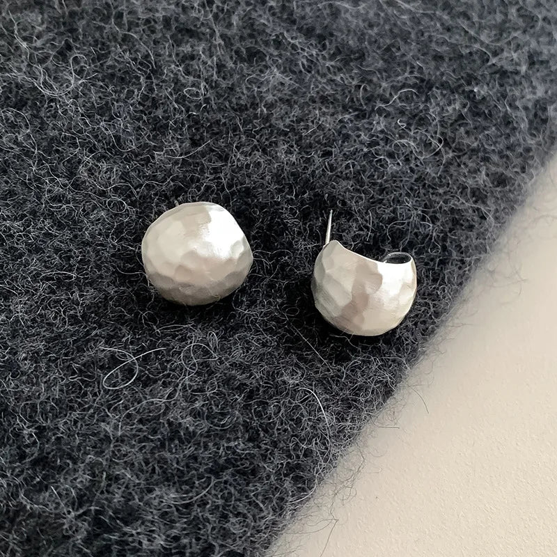 New 925 Sterling Silver Stud Earrings Golden Pretzel Clear CZ Geometric Punk For Women Girl Gift Jewelry Dropshipping Wholesale