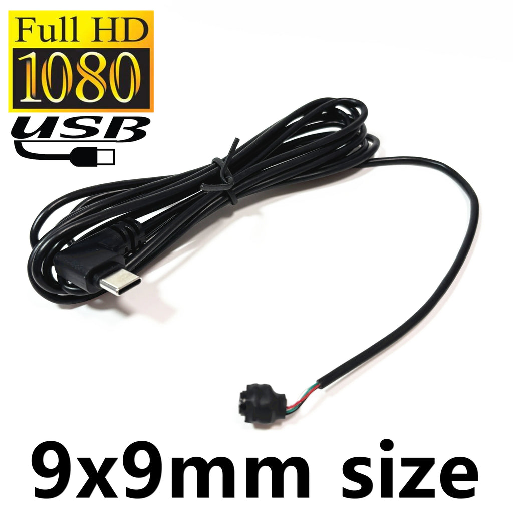 2MP 9mm USB Industrial Mini Camera TYPE-C for PC 30fps 1080P HD Cam Module OTG UVC Small Security for Kiosk Industry AI Robert