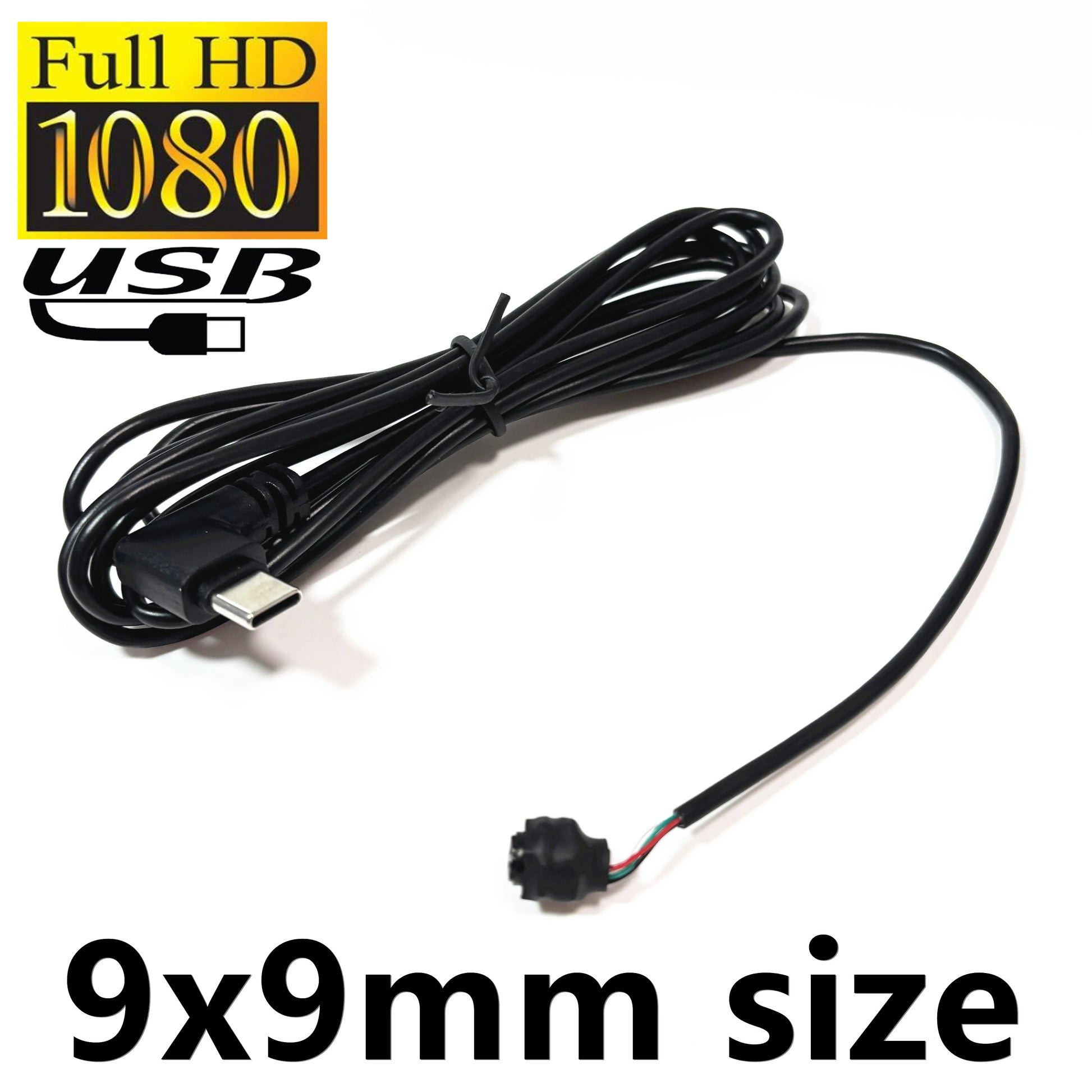 2MP 9mm USB Industrial Mini Camera TYPE-C for PC 30fps 1080P HD Cam Module OTG UVC Small Security for Kiosk Industry AI Robert