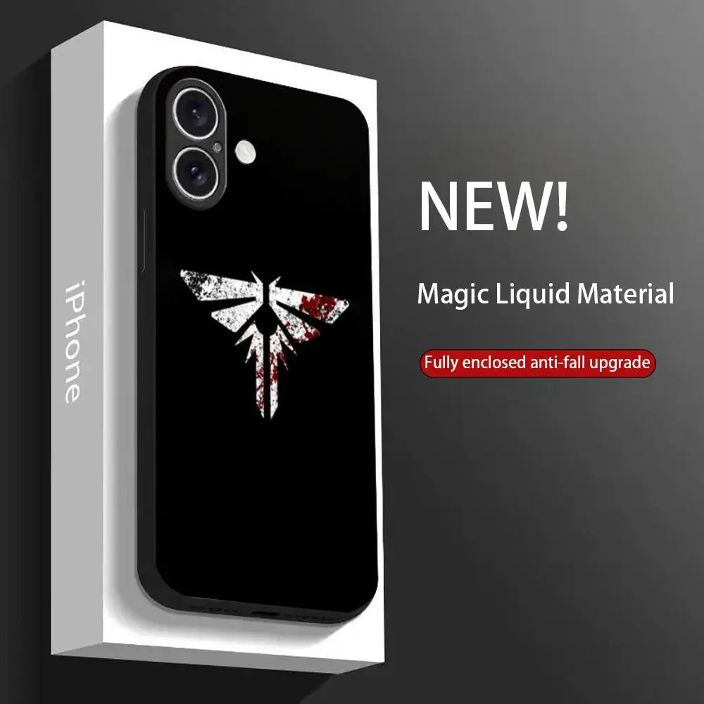 thelastofusES Phone Case For iPhone 16 15 14 13 12 11 X XR XS XSMAX 8 Plus Mini Pro Max Soft Black Phone Cover