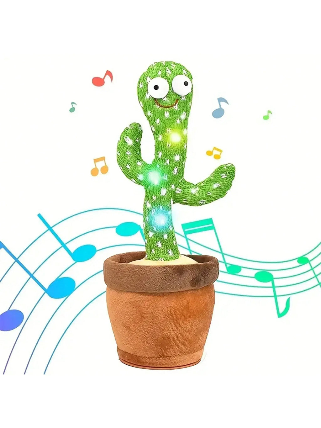 1pc-A Talking Cactus Toy That Can Be Charged Recorded And Repeated Suitable For Spanish English And Arabic Voice Changer