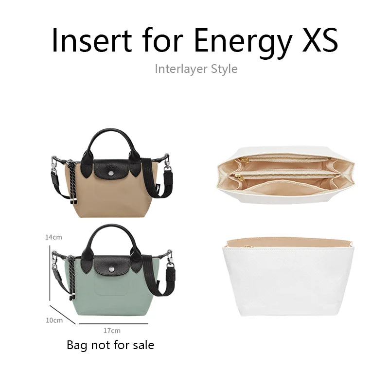 Bag Organizer Insert For Longchamp Energy Small Medium Mini Bag Dupont Paper Bag Support Bag Insert Inner Bag Bag Accessories