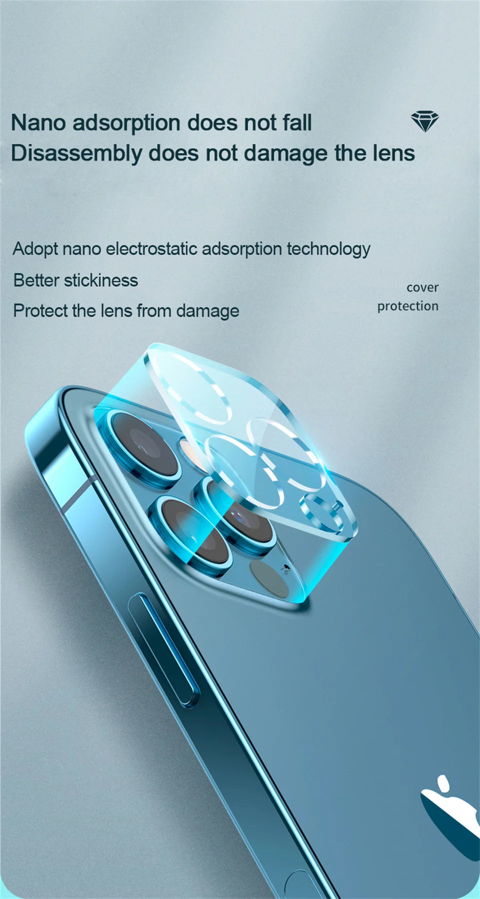 3pcs HD Camera Lens Protection Glass Film For iPhone 16 14 15 Pro Max Plus Full Cover Lens Protector For 13 11 12 PRO Mini