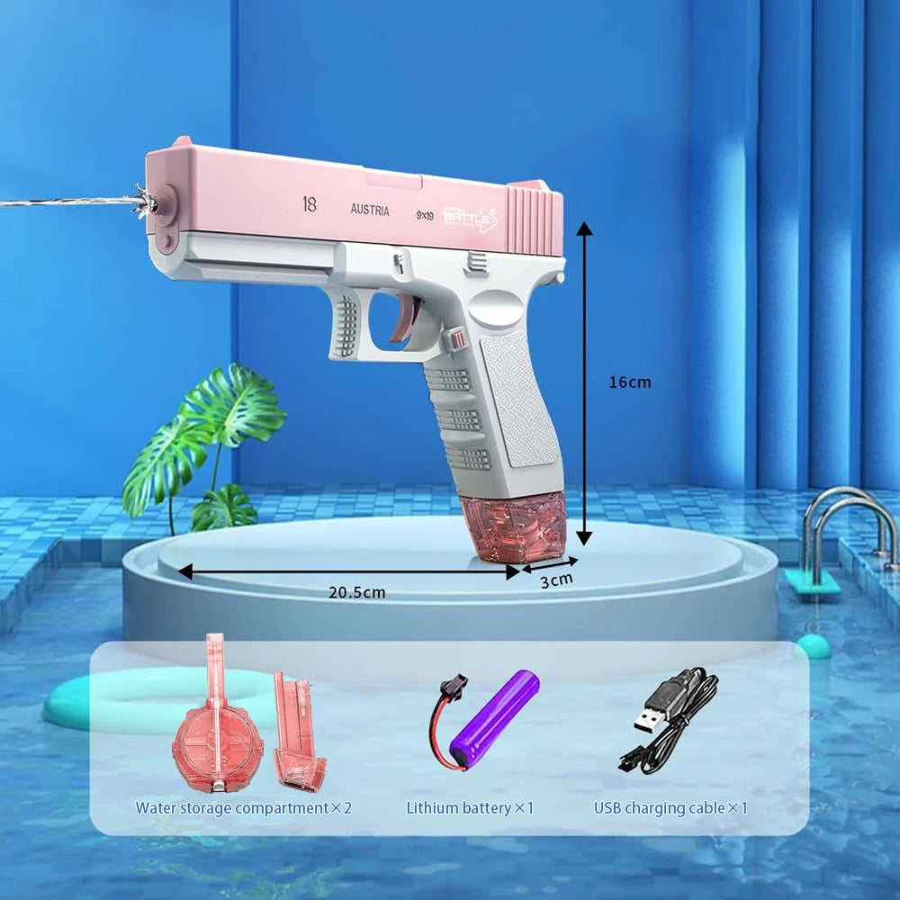 Automatic Electric Water Gun 500cc Large Capacity Super Strong Distance 10m Children and Adults Leak Proof Water Battle