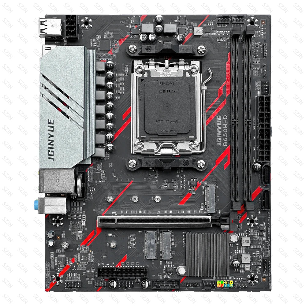 JGINYUE AM5 B650 Motherboard Set With Ryzen 7000-9000 DDR5 Dual Channel Multi-option ARGB B650M-D NVME M2 Gaming Motherboard Kit
