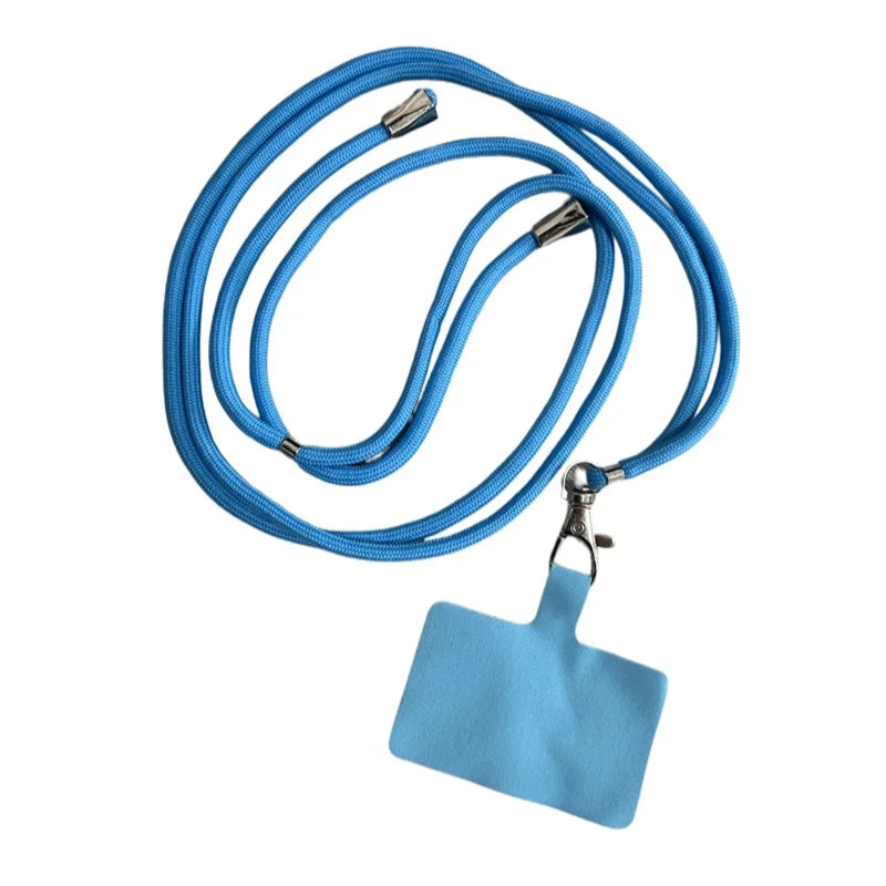 Soft Phone Lanyard Strap Patch For All Phone Cases Solid Color Household External Hanging Neck Freeing Hands And Preventing Loss