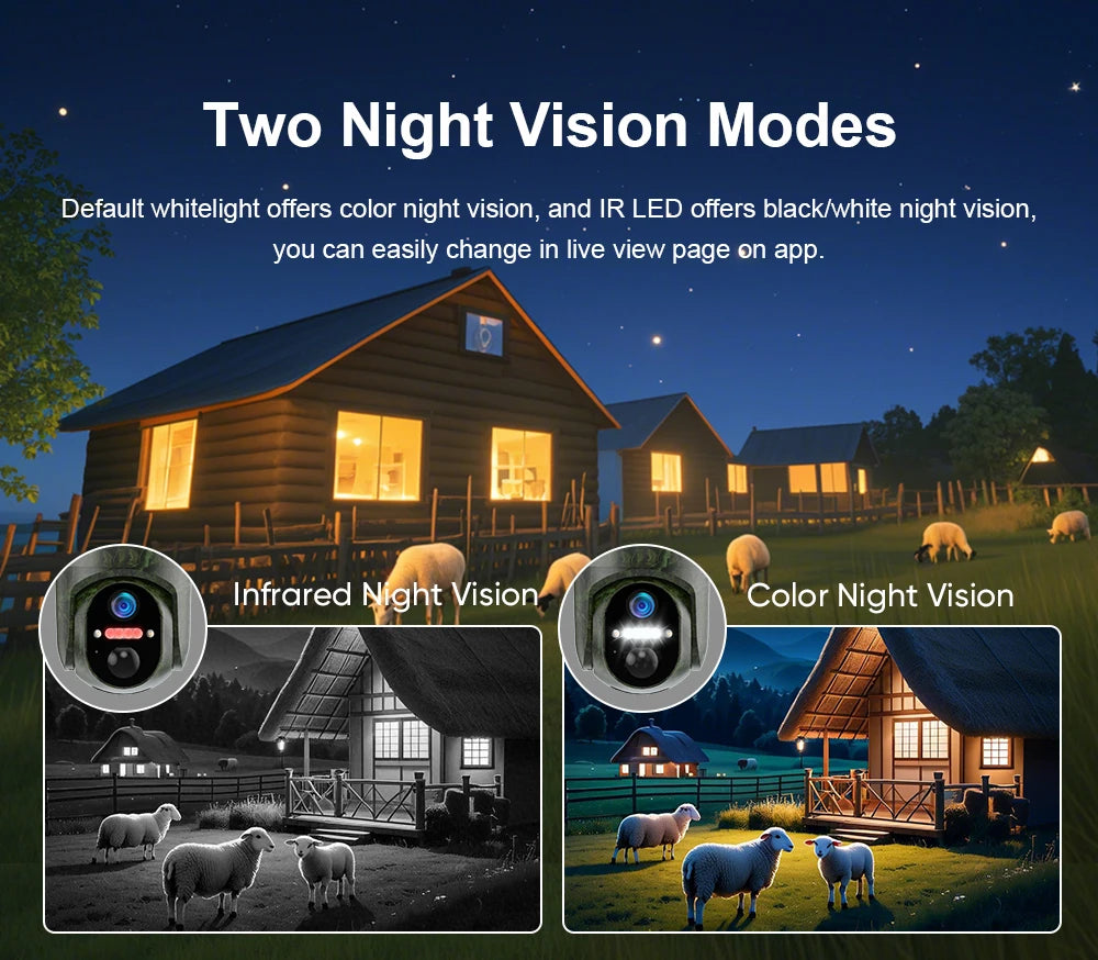 Ubox 4G SIM Outdoor Wildlife Camera 4MP Solar Hunting Trail Camera WiFi Security Camera Auto Tracking Night Vision PIR Detection