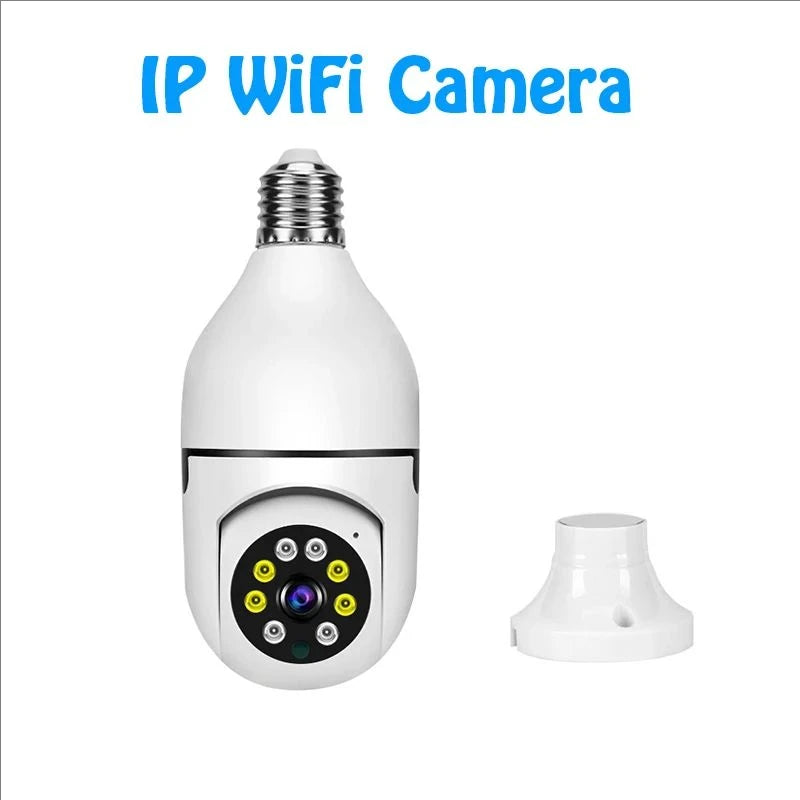 Bulb Surveillance Camera Full Color Night Vision Automatic Human Tracking Zoom Indoor Security Monitor Wifi Camera Smart Home