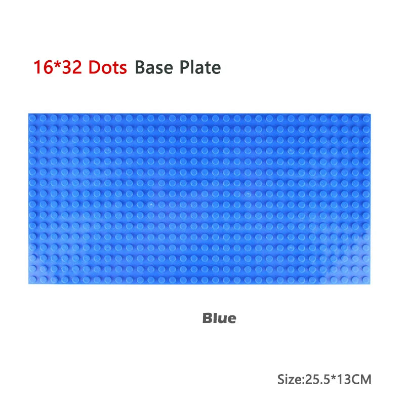 Classic Baseplate 32*32 16X32 16X16 Dots Building Blocks Bricks Base Plates DIY Plastic Board Building Blocks Construction Toys
