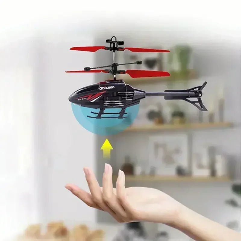 Mini RC Drone Rechargeable No Remote Control RC Helicopters Drone Toys Induction Hovering Safe Fall-resistant Rc Airplane