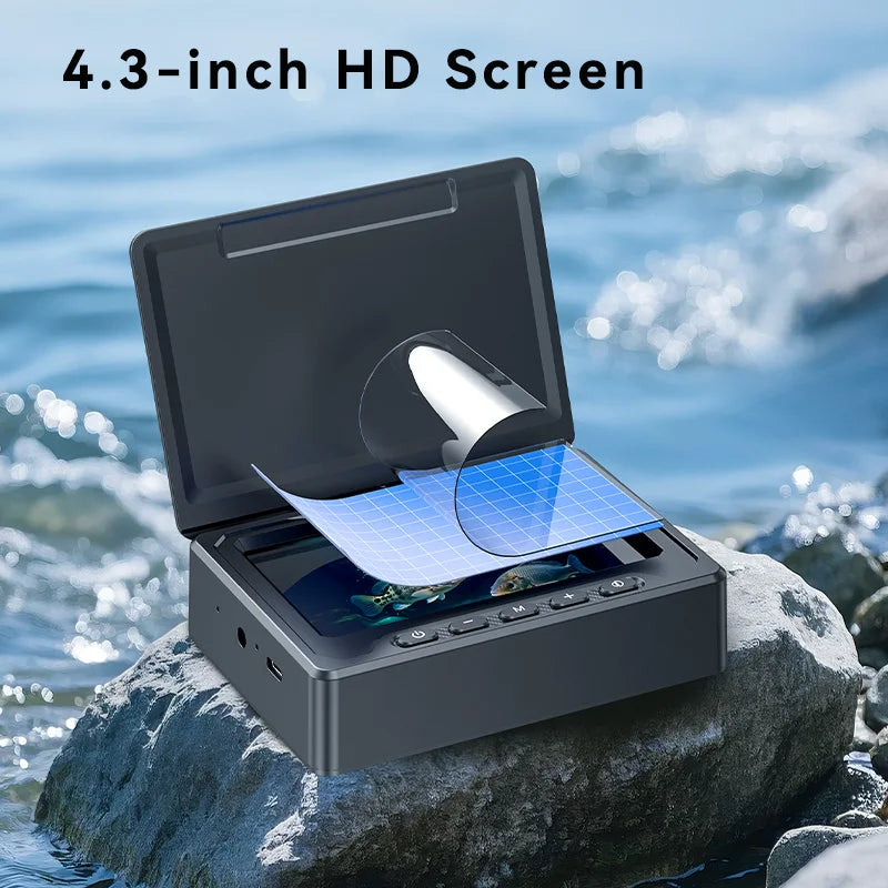 HD1080P Ice Fishing Camera 4.3 Inch LCD Ice Fishing Camera Underwater  1000TVL Portable Fish Depth Finder Water Gift for Men