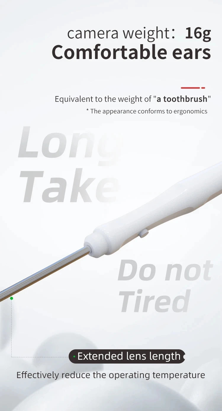 3.2mm Lens Digital Otoscope with 1080P HD 10.1 Inches Screen Ear Scope ENT Endoscope Ear Cleaner Tools 3500mAh Battery