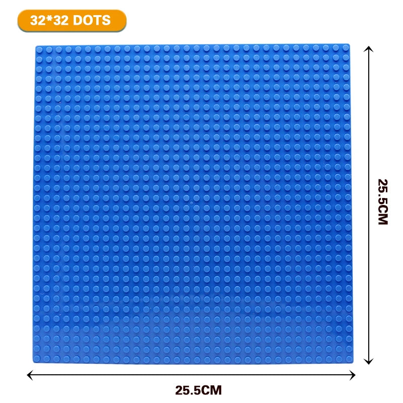 Classic Baseplate 32*32 16X32 16X16 Dots Building Blocks Bricks Base Plates DIY Plastic Board Building Blocks Construction Toys