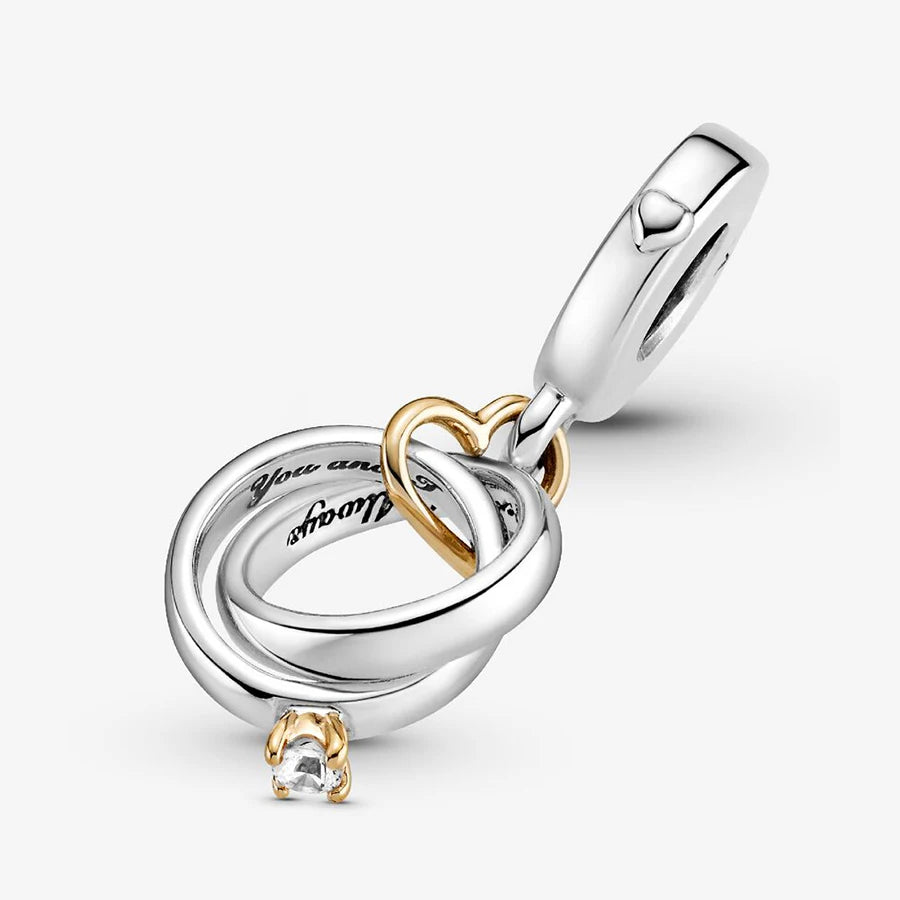 New 925 Silver Gold Bear Love Dog Bead Eternal Lucky Leaf Pumpkin Car Pendant Fashionable DIY Charm Exquisite Jewelry Gift