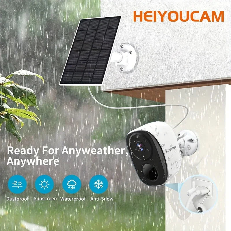 Wireless Outdoor Security Camera, 2K, 3MP, Battery Powered, WiFi, Spotlight Siren, 2-Way Audio, Waterproof