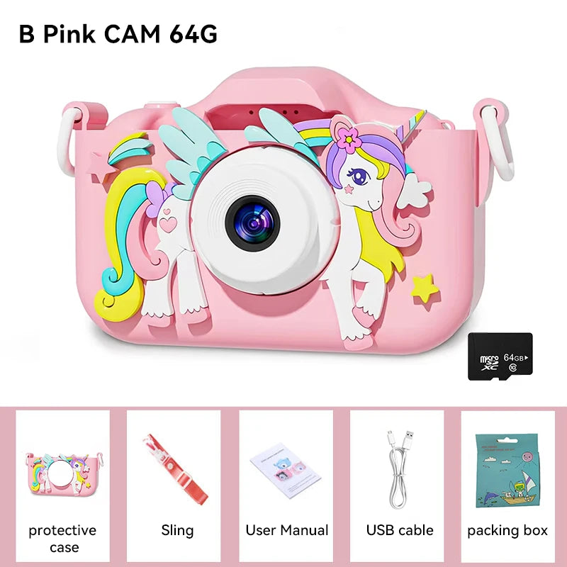 Christmas Children Camera HD 1080P Toddler Digital Video Camera 2.0inch Kids Camera with Silicone Cases Toys for Christmas Gifts