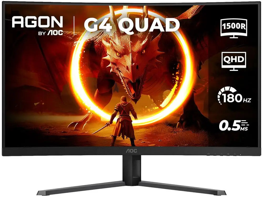 AOC Gaming Gamer Monitor 32 "QHD 180Hz VA 0,5Ms HDMI DisplayPort - Bivolt
