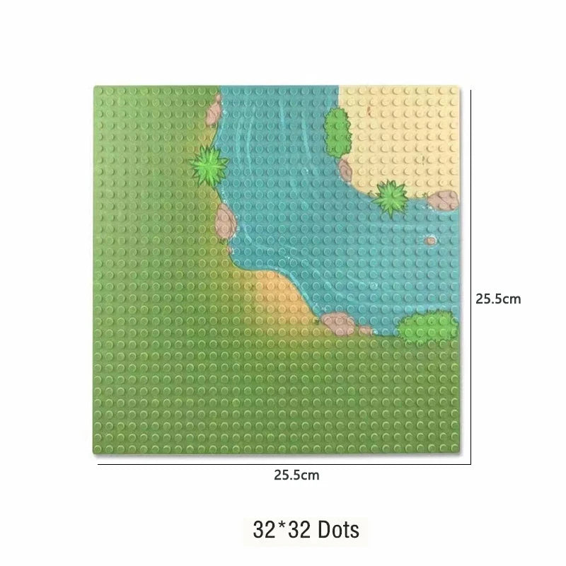Classic Base Plates 32x32x16x16 Dots MOC DIY Plastic Bricks Baseplates City Dimensions Building Blocks Figures Construction Toys