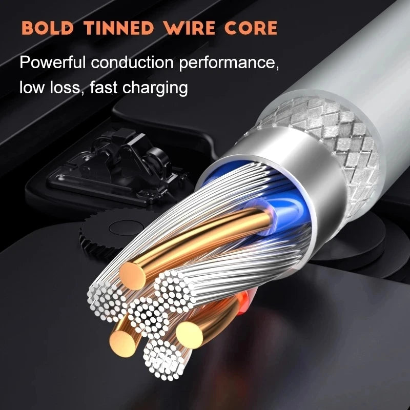 NNBILI 1-3PCS 10A 100W Type C Super Fast Charging Cable Data Cord For  Huawei OPPO vivo Quick Charing,not iPhone、xiaomi、samsung
