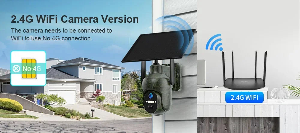 Ubox 4G SIM Outdoor Wildlife Camera 4MP Solar Hunting Trail Camera WiFi Security Camera Auto Tracking Night Vision PIR Detection