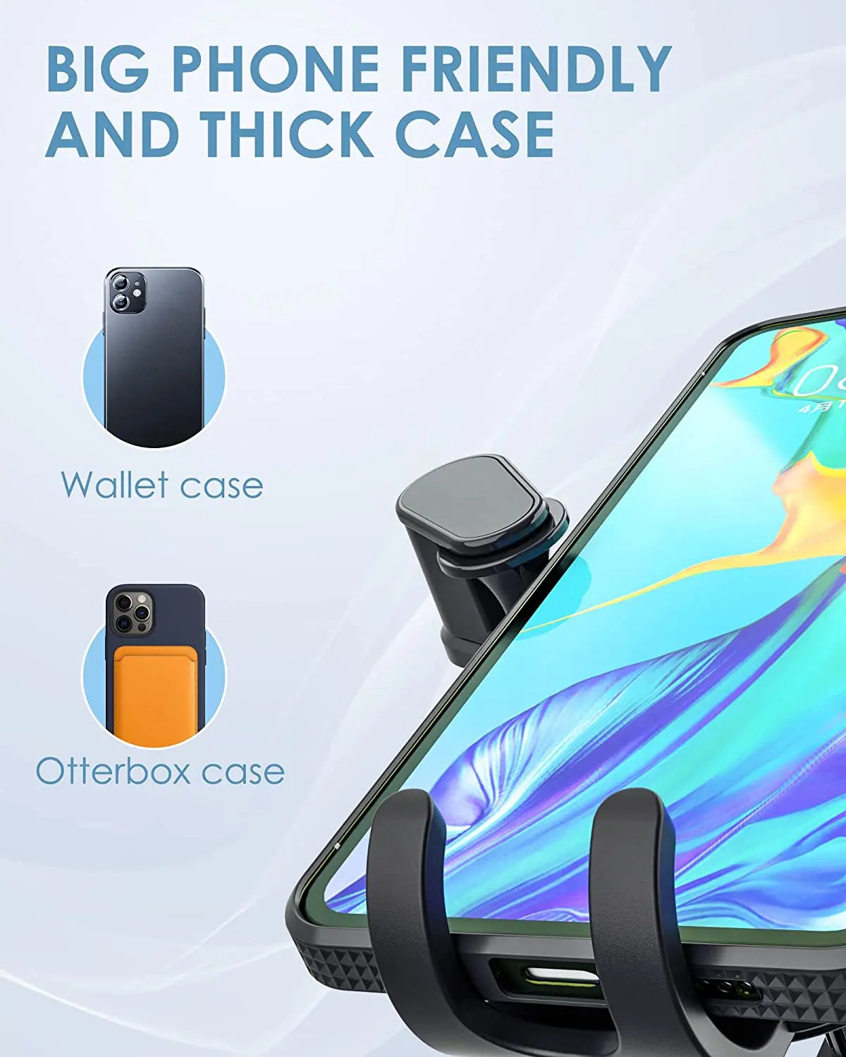 Universal Car Air Vent Phone Holder Gravity Clip Mount 360° Rotation Adjustable Bracket For iPhone Samsung Mobile Phones Stand