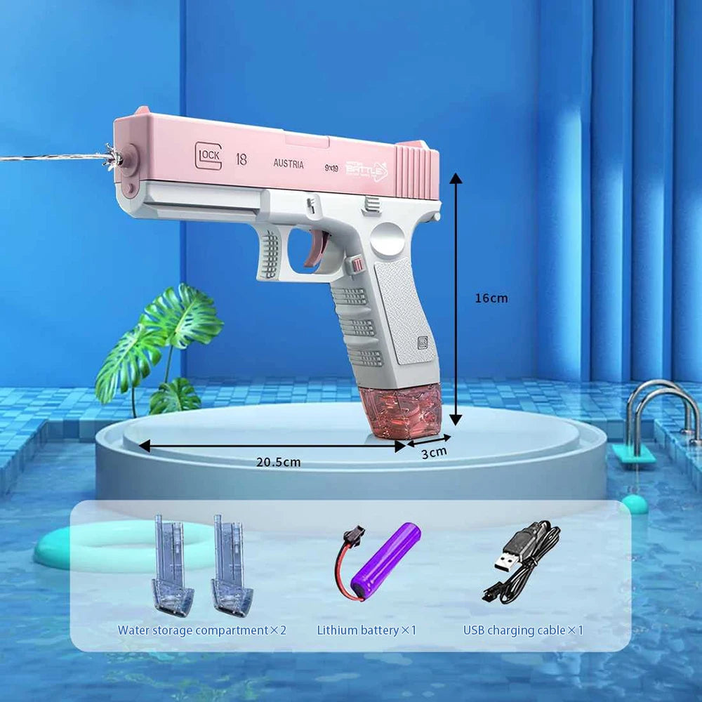 Automatic Electric Water Gun 500cc Large Capacity Super Strong Distance 10m Children and Adults Leak Proof Water Battle